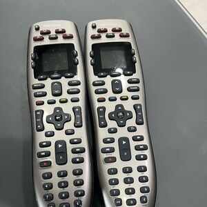 Logitech Harmony Remote Control - Black and silver pair of 2